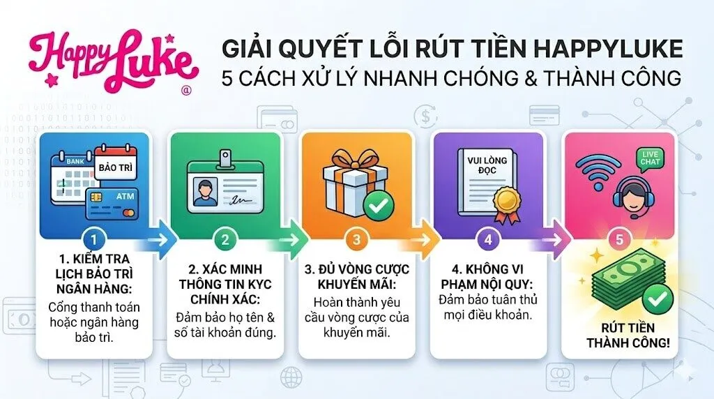 Các phương thức thanh toán nạp rút tiền an toàn và minh bạch tại nhà cái Happyluke