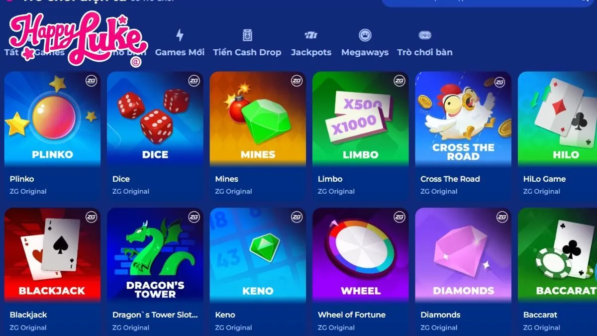 Kho Game Điện tử của Happyluke